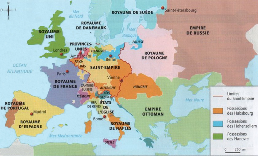 L'Europe au début du XVIIe siècle
